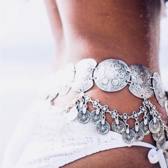 gypsi Accessories - Boho tribal coined belt